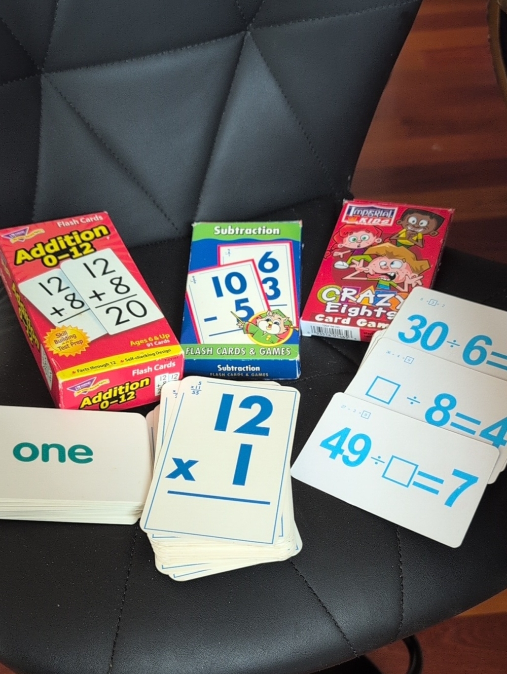 Addition, Subtraction, Multiplication, Sight Words, Division Cards  Crazy Eights